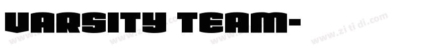 varsity team字体转换